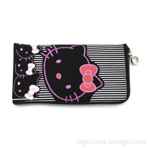 Mobile Phone Pouch for Apple's iPhone 4/4S, Made of Velvet Material, with Zipper Slider and Lanyard